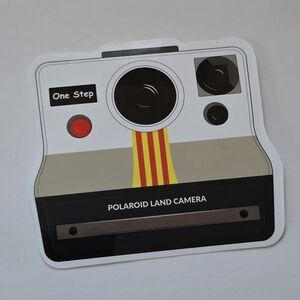 10/$10 Polaroid Land Camera Sticker - Retro Black and White